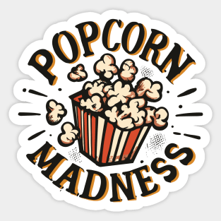 Popcorn Madness Sticker